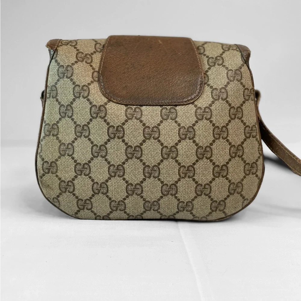 Gucci Vintage Brown GG Shoulder Bag - Picture 3 of 16